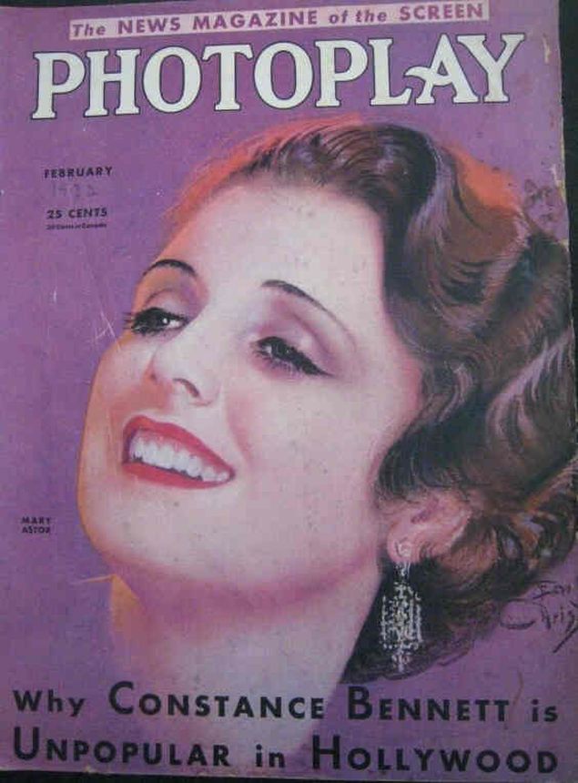 PHOTOPLAY magazine side cover Issue 249 February 1932