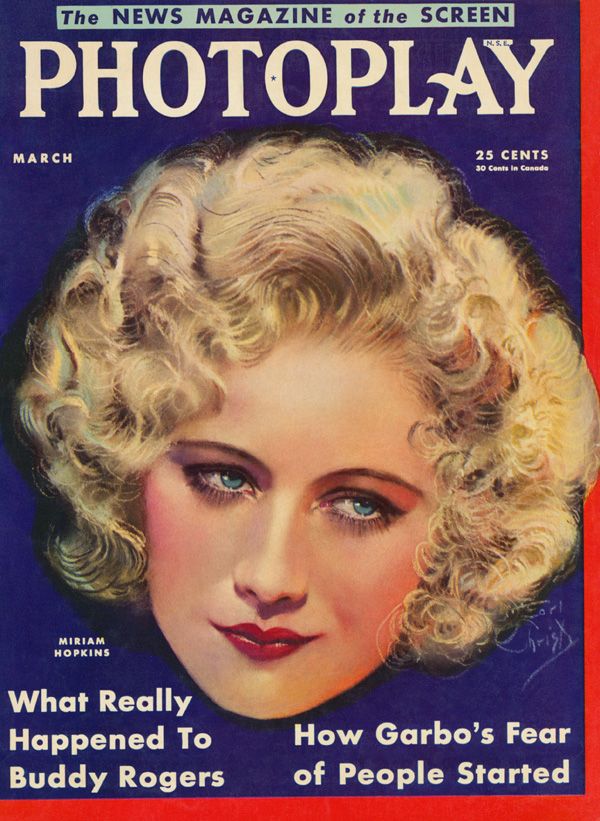 PHOTOPLAY magazine side cover Issue 250 March 1932
