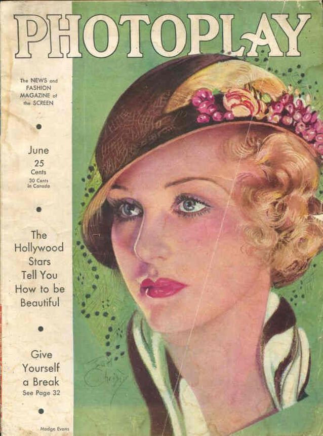 PHOTOPLAY magazine side cover Issue 253 June 1932