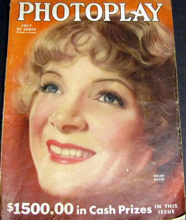PHOTOPLAY magazine side cover Issue 266 July 1933