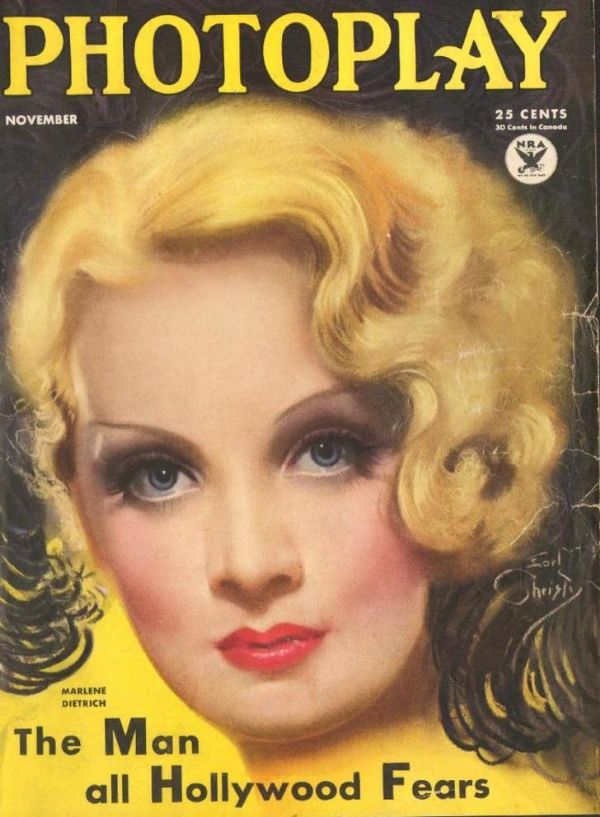 PHOTOPLAY magazine side cover Issue 270 November 1933