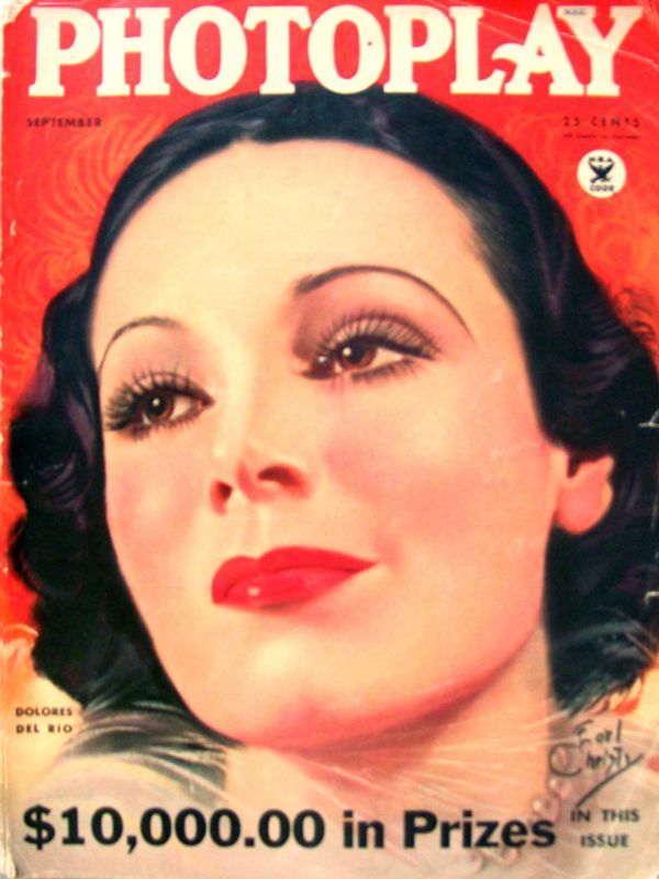PHOTOPLAY magazine side cover Issue 280 September 1934