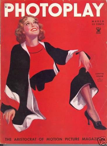 PHOTOPLAY magazine side cover Issue 286 March 1935