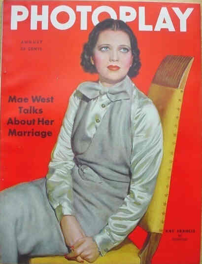 PHOTOPLAY magazine side cover Issue 291 August 1935