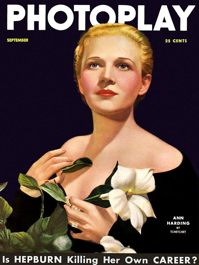 PHOTOPLAY magazine side cover Issue 292 September 1935
