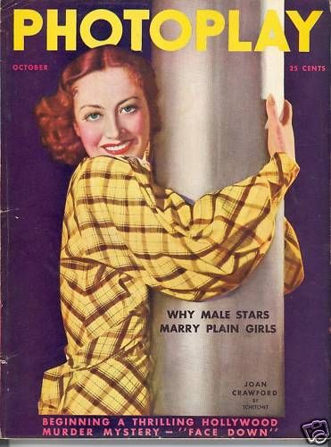 PHOTOPLAY magazine side cover Issue 293 October 1935