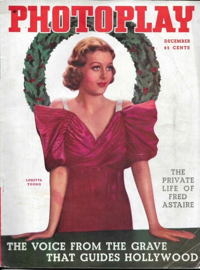 PHOTOPLAY magazine side cover Issue 295 December 1935