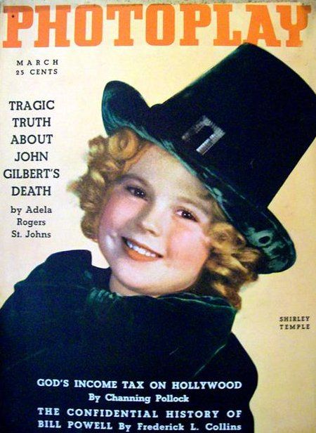 PHOTOPLAY magazine side cover Issue 298 March 1936
