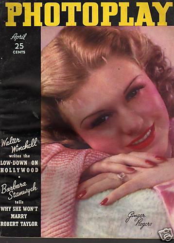 PHOTOPLAY magazine side cover Issue 311 April 1937