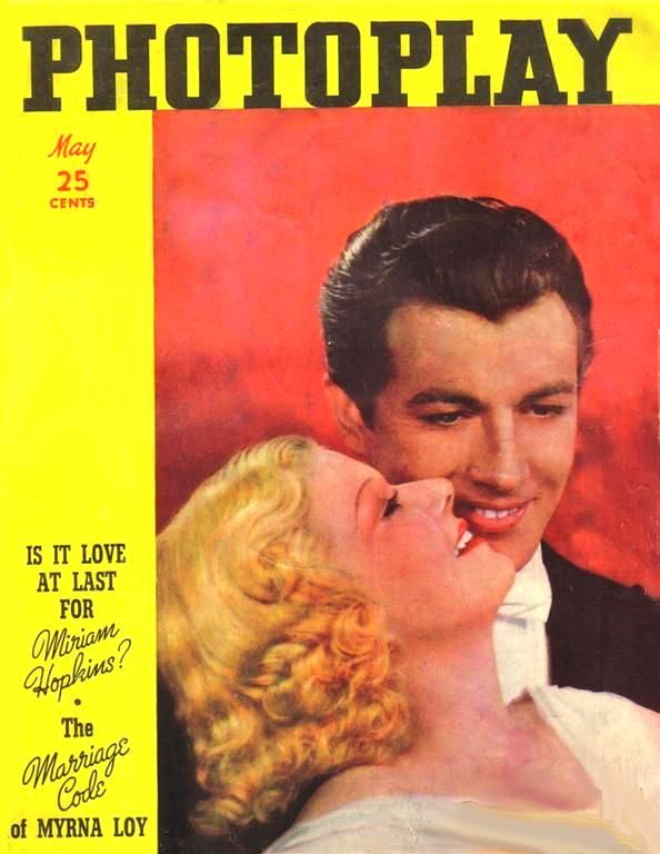 PHOTOPLAY magazine side cover Issue 312 May 1937