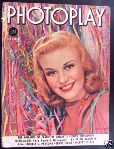 PHOTOPLAY magazine side cover Issue 321 February 1938