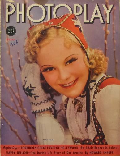 PHOTOPLAY magazine side cover Issue 322 March 1938