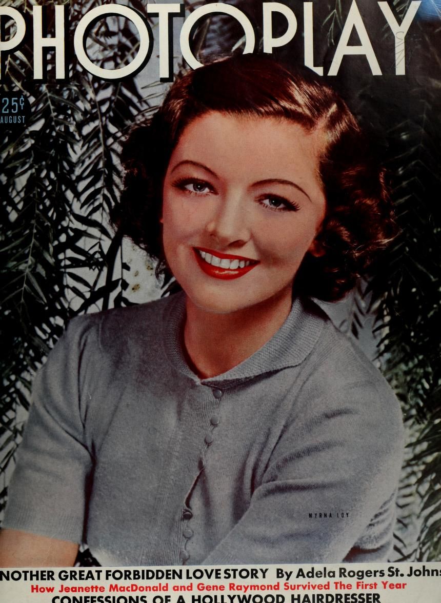 PHOTOPLAY magazine side cover Issue 327 August 1938