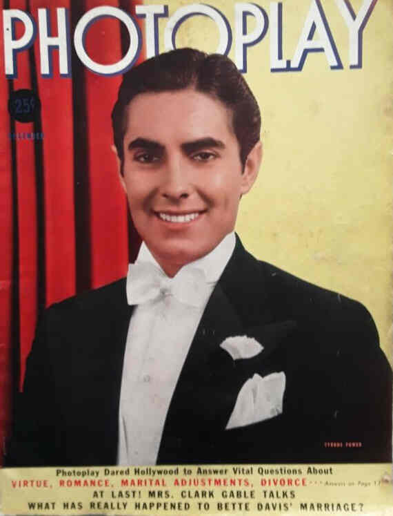 PHOTOPLAY magazine side cover Issue 331 December 1938