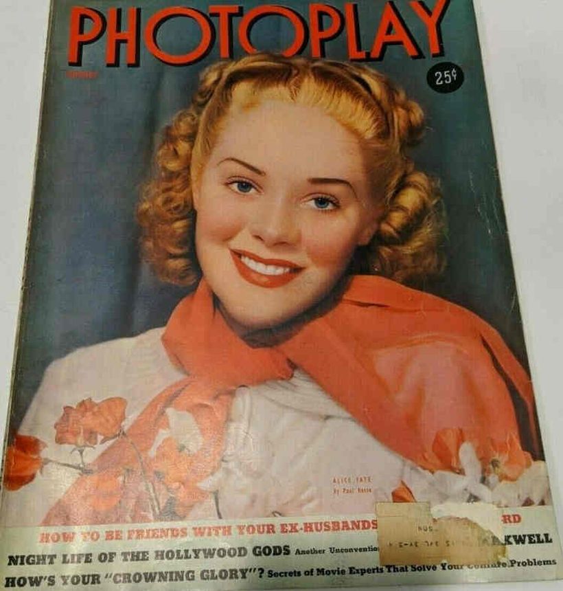 PHOTOPLAY magazine side cover Issue 339 August 1939