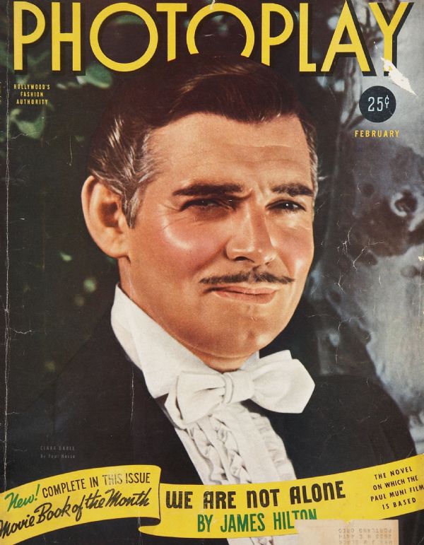 PHOTOPLAY magazine side cover Issue 345 February 1940