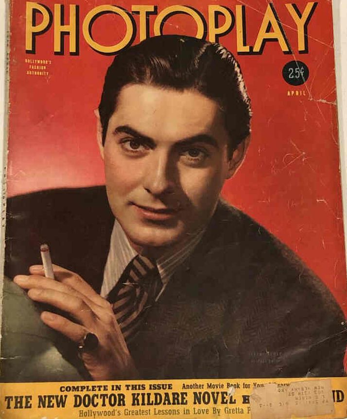 PHOTOPLAY magazine side cover Issue 347 April 1940