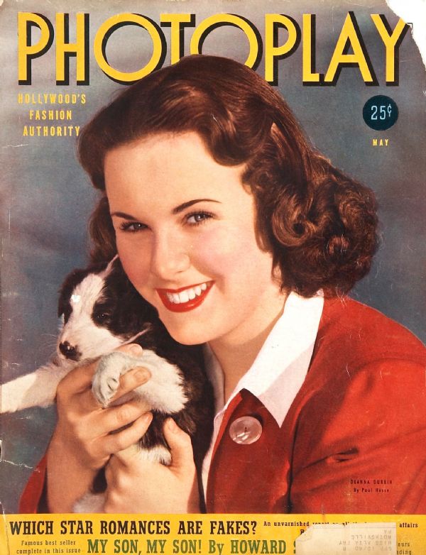 PHOTOPLAY magazine side cover Issue 348 May 1940