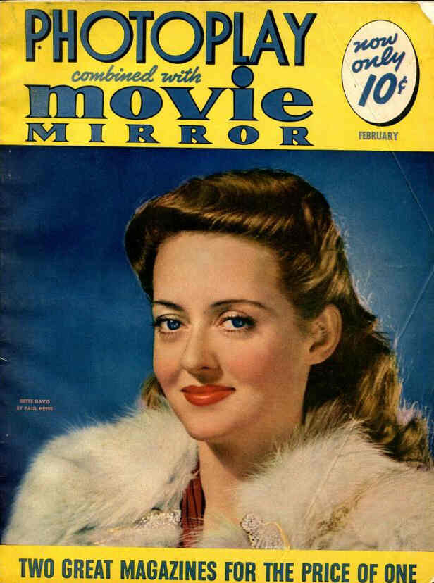 PHOTOPLAY magazine side cover Issue 357 February 1941