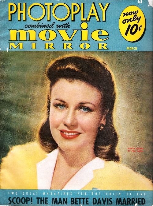 PHOTOPLAY magazine side cover Issue 358 March 1941
