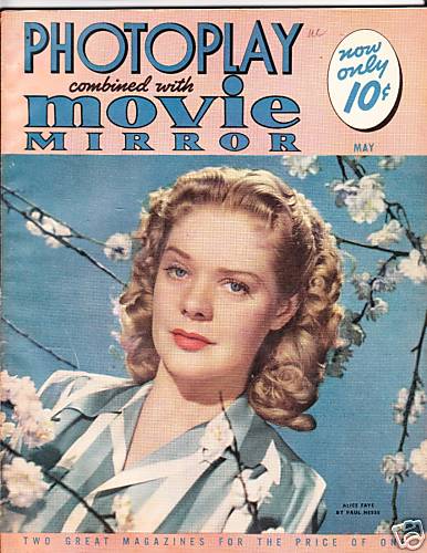 PHOTOPLAY magazine side cover Issue 360 May 1941