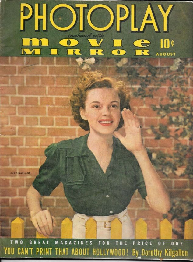 PHOTOPLAY magazine side cover Issue 363 August 1941