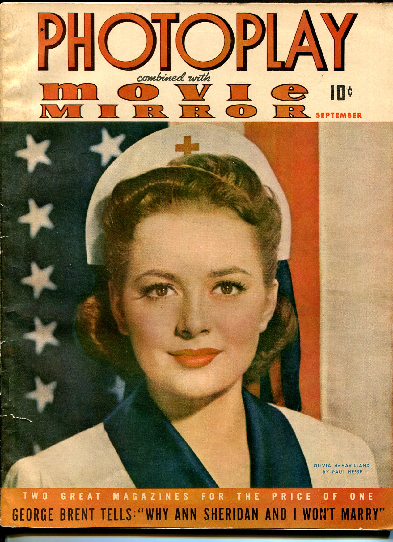 PHOTOPLAY magazine side cover Issue 364 September 1941