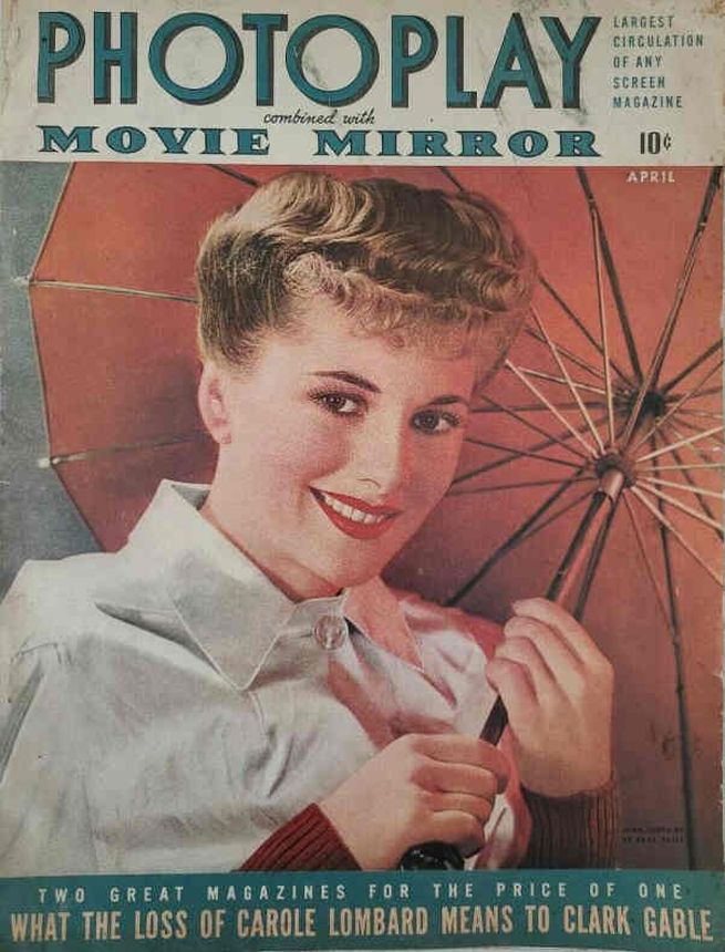 PHOTOPLAY magazine side cover Issue 371 April 1942