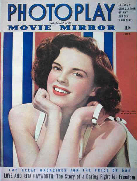 PHOTOPLAY magazine side cover Issue 374 July 1942