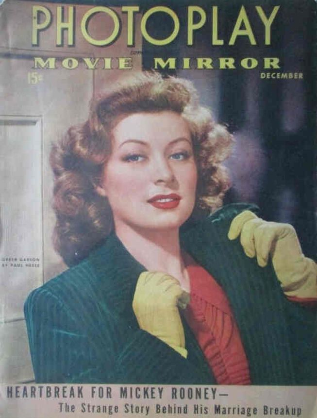 PHOTOPLAY magazine side cover Issue 379 December 1942