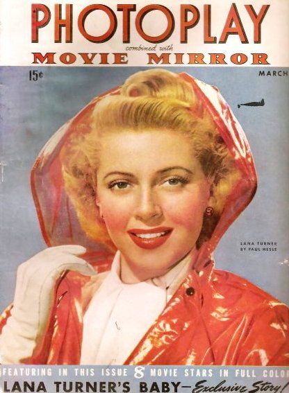 PHOTOPLAY magazine side cover Issue 382 March 1943