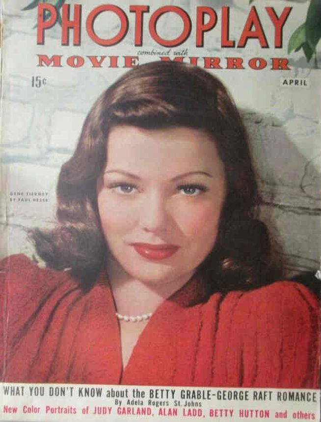 PHOTOPLAY magazine side cover Issue 383 April 1943