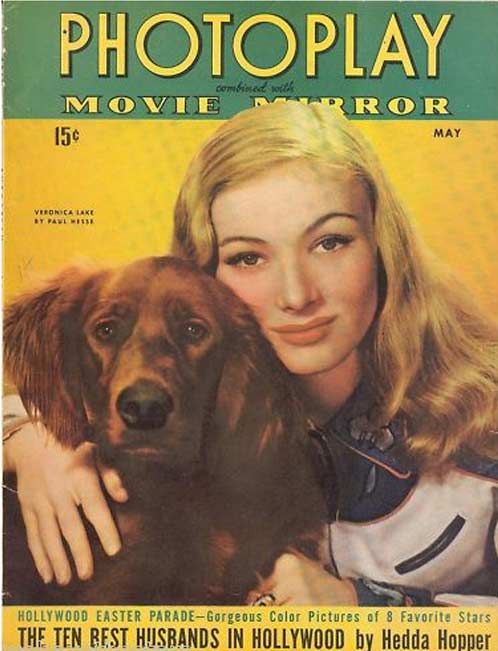 PHOTOPLAY magazine side cover Issue 384 May 1943