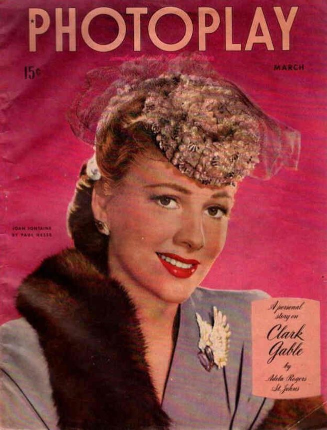 PHOTOPLAY magazine side cover Issue 394 March 1944