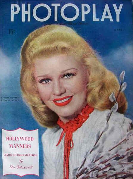 PHOTOPLAY magazine side cover Issue 395 April 1944