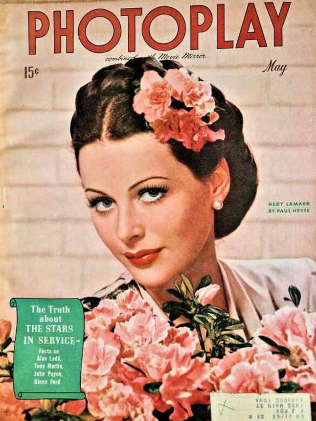 PHOTOPLAY magazine side cover Issue 396 May 1944