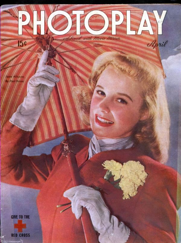 PHOTOPLAY magazine side cover Issue 407 April 1945