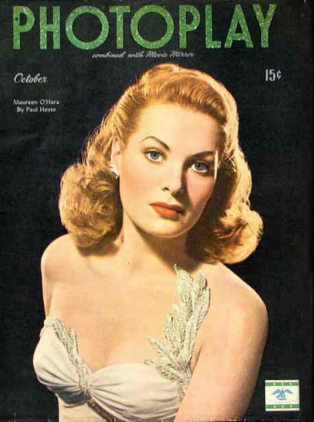 PHOTOPLAY magazine side cover Issue 413 October 1945