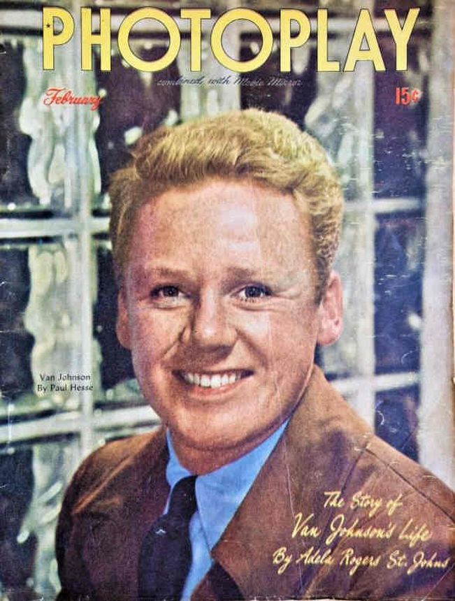 PHOTOPLAY magazine side cover Issue 417 February 1946