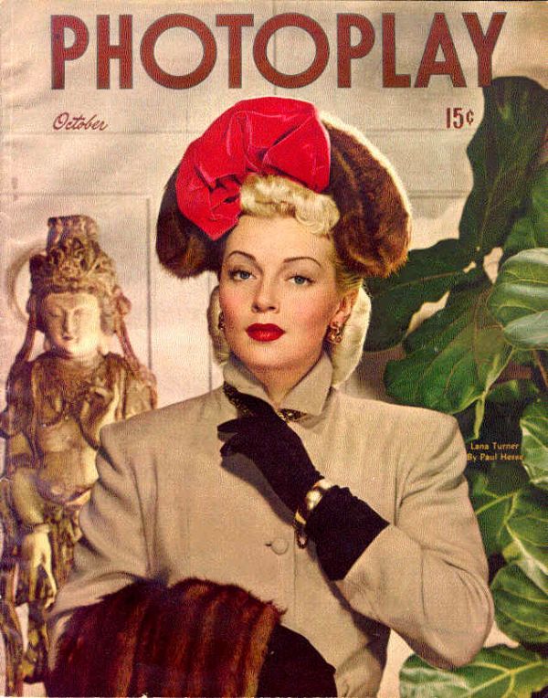PHOTOPLAY magazine side cover Issue 425 October 1946