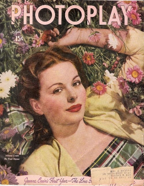 PHOTOPLAY magazine side cover Issue 431 April 1947