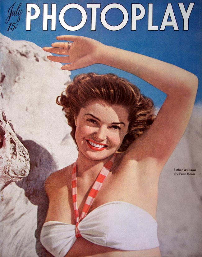 PHOTOPLAY magazine side cover Issue 434 July 1947
