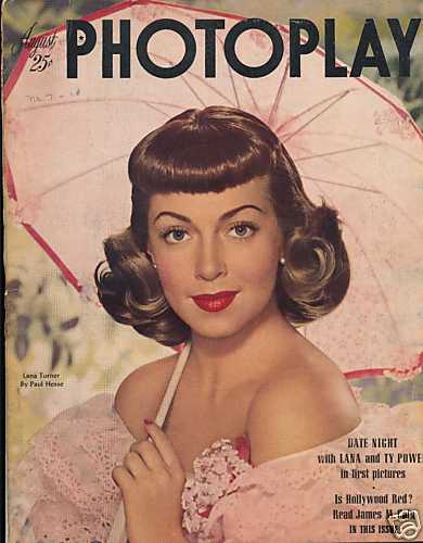 PHOTOPLAY magazine side cover Issue 435 August 1947