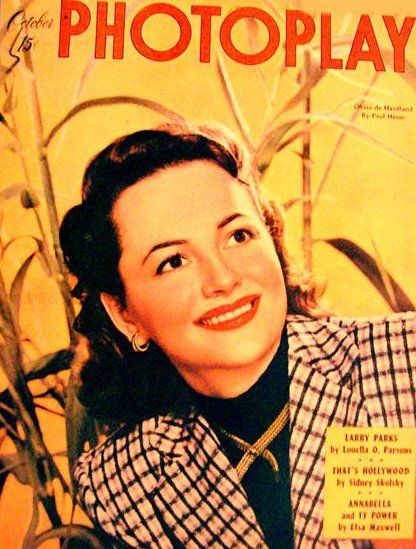 PHOTOPLAY magazine side cover Issue 437 October 1947