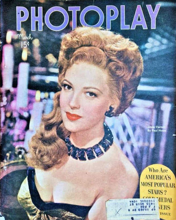 PHOTOPLAY magazine side cover Issue 442 March 1948