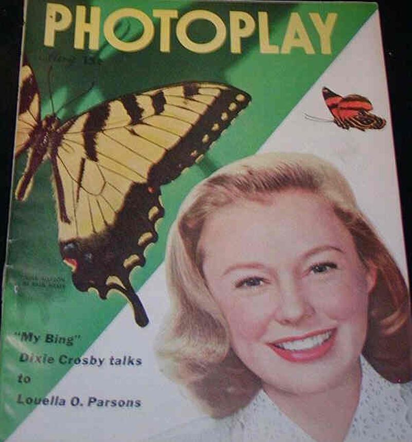 PHOTOPLAY magazine side cover Issue 444 May 1948