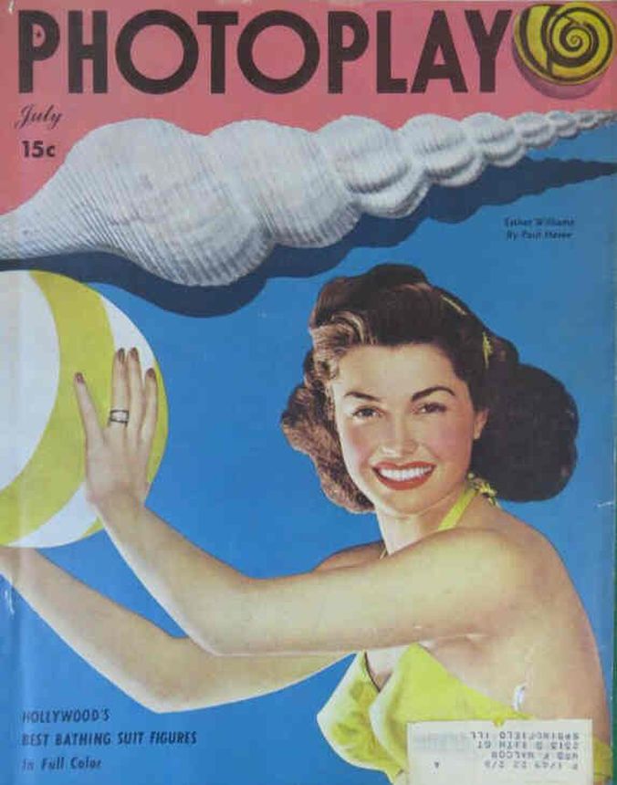 PHOTOPLAY magazine side cover Issue 446 July 1948