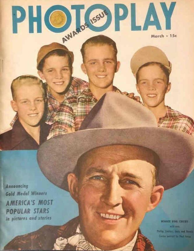 PHOTOPLAY magazine side cover Issue 454 March 1949