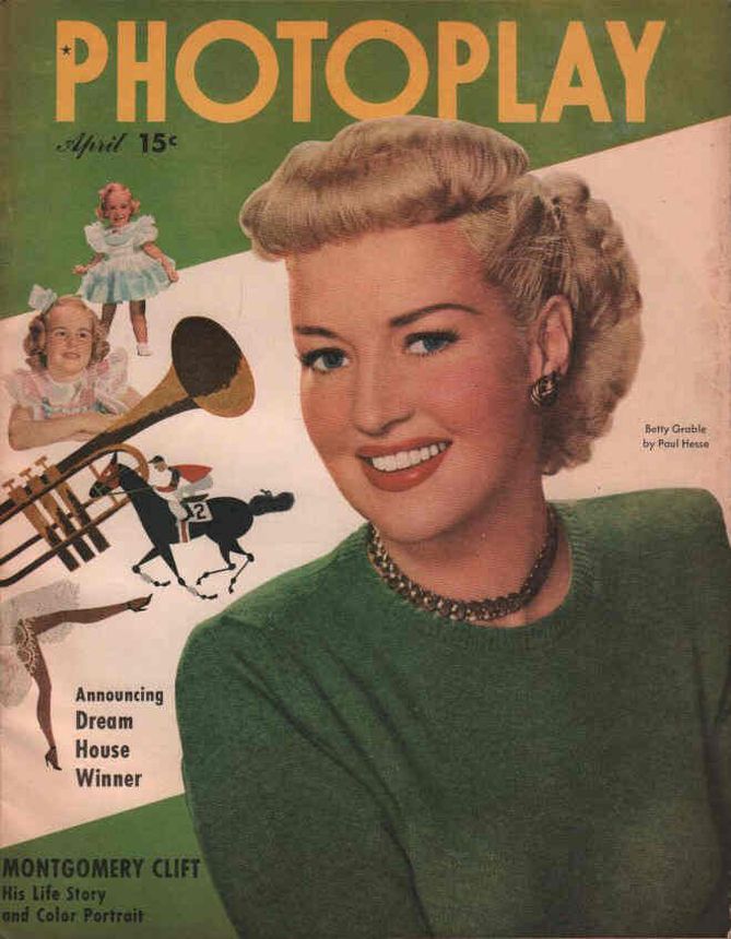PHOTOPLAY magazine side cover Issue 455 April 1949