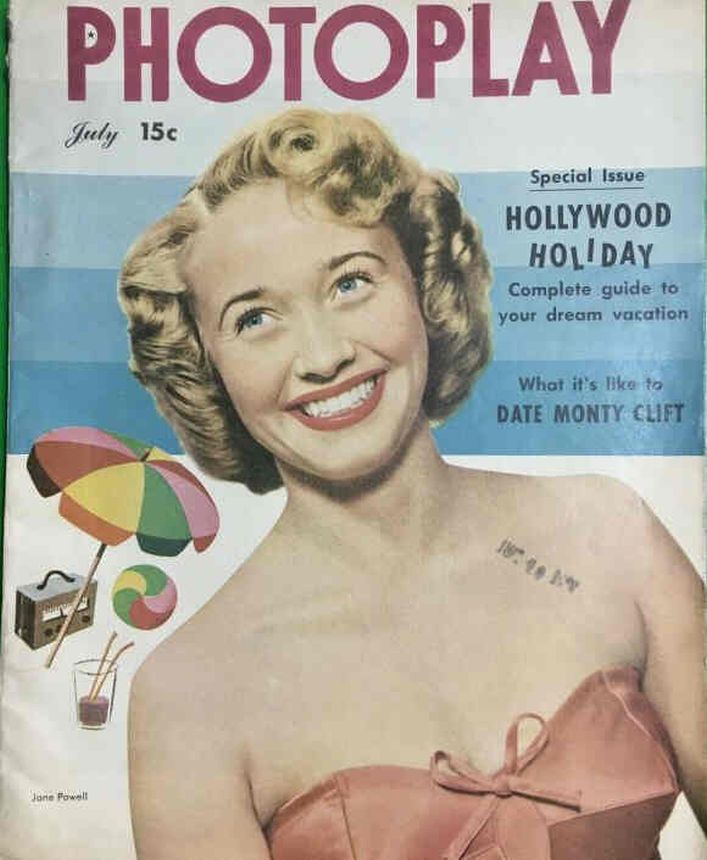 PHOTOPLAY magazine side cover Issue 458 July 1949